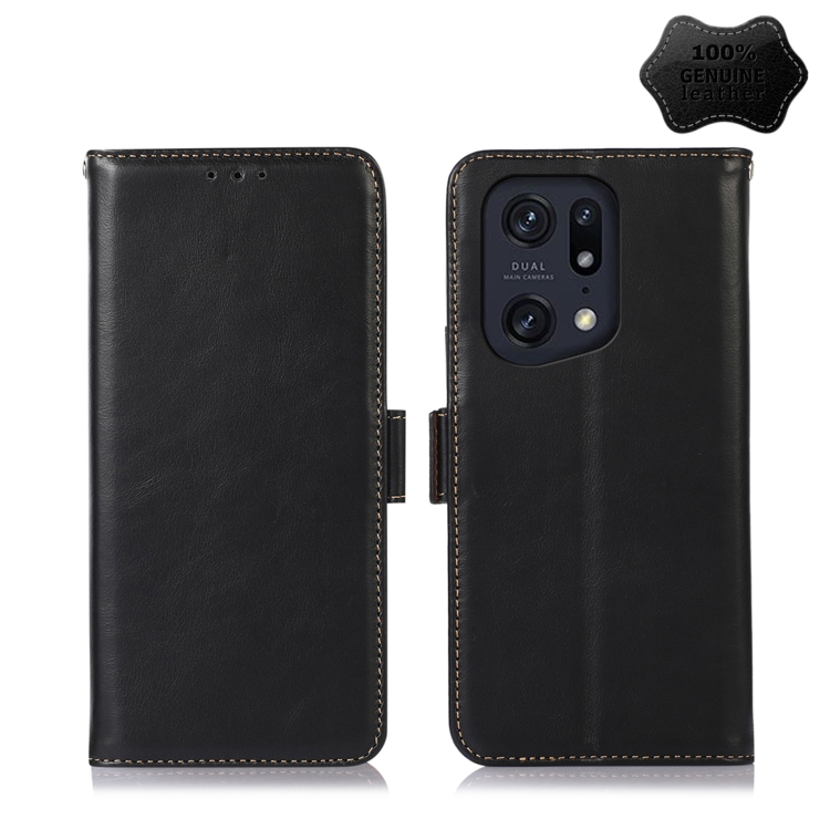 For OPPO Find X5 Pro 5G Crazy Horse Top Layer Cowhide Leather Phone Case(Black)
For OPPO Find X5 Pro 5G Crazy Horse Top Layer Cowhide Leather Phone Case(Black)
