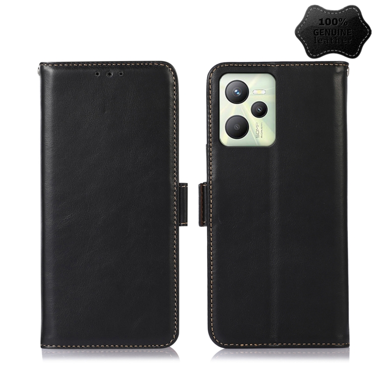 For OPPO Realme C35 4G Crazy Horse Top Layer Cowhide Leather Phone Case(Black)
For OPPO Realme C35 4G Crazy Horse Top Layer Cowhide Leather Phone Case(Black)