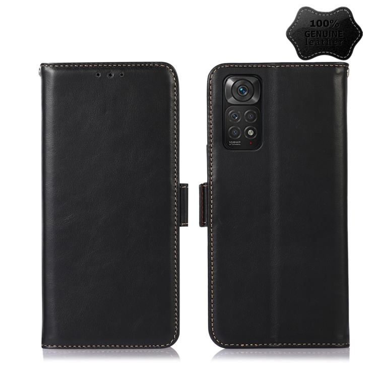 For Xiaomi Redmi Note 11 4G/11S 4G Global Crazy Horse Top Layer Cowhide Leather Phone Case(Black)
For Xiaomi Redmi Note 11 4G/11S 4G Global Crazy Horse Top Layer Cowhide Leather Phone Case(Black)