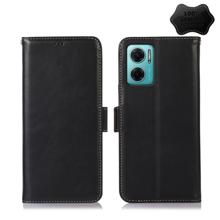 For Xiaomi Redmi Note 11E / 10 5G Crazy Horse Top Layer Cowhide Leather Phone Case(Black)
For Xiaomi Redmi Note 11E / 10 5G Crazy Horse Top Layer Cowhide Leather Phone Case(Black)