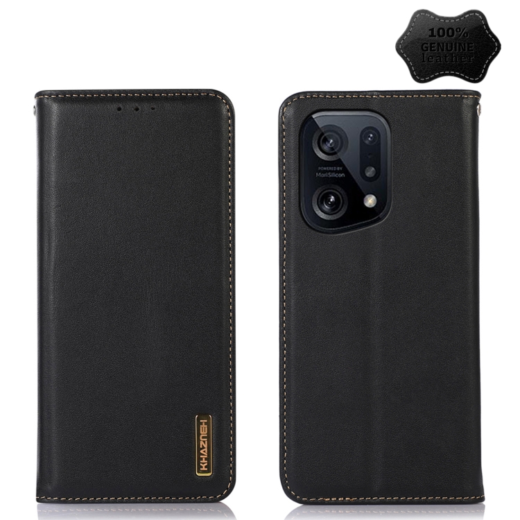 For OPPO Find X5 5G KHAZNEH Nappa Top Layer Cowhide Leather Phone Case(Black)
For OPPO Find X5 5G KHAZNEH Nappa Top Layer Cowhide Leather Phone Case(Black)