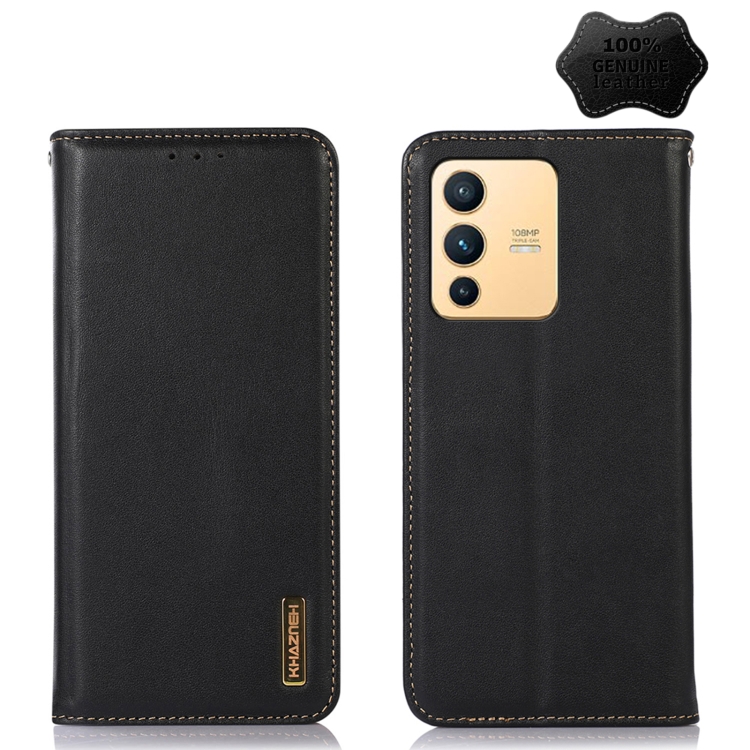 For vivo S12 5G / V23 KHAZNEH Nappa Top Layer Cowhide Leather Phone Case(Black)
For vivo S12 5G / V23 KHAZNEH Nappa Top Layer Cowhide Leather Phone Case(Black)