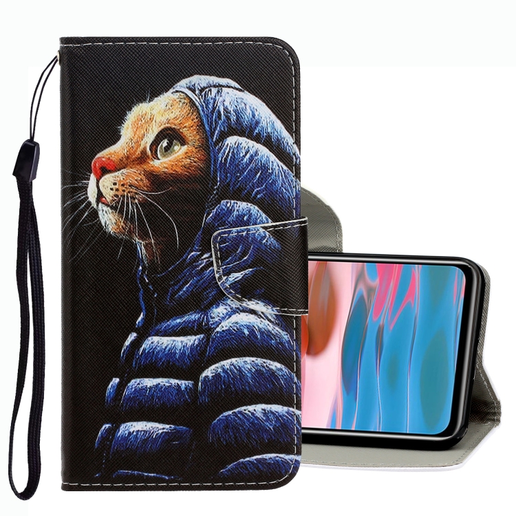 For Xiaomi Redmi Note 10 Pro 3D Colored Drawing Leather Phone Case(Down Jacket Cat)
For Xiaomi Redmi Note 10 Pro 3D Colored Drawing Leather Phone Case(Down Jacket Cat)