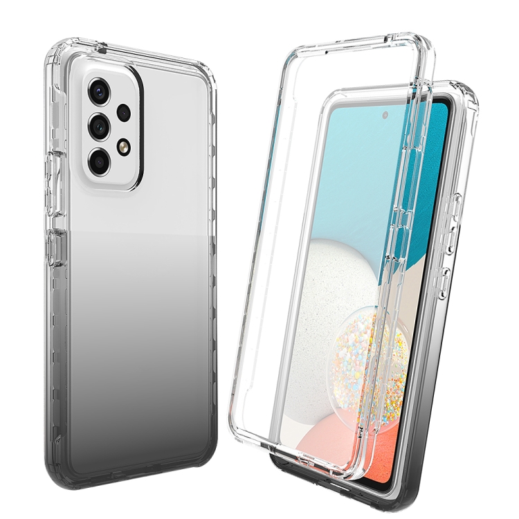For Samsung Galaxy A33 5G Full Body Shockproof Clear Gradient Phone Case(Black)
For Samsung Galaxy A33 5G Full Body Shockproof Clear Gradient Phone Case(Black)