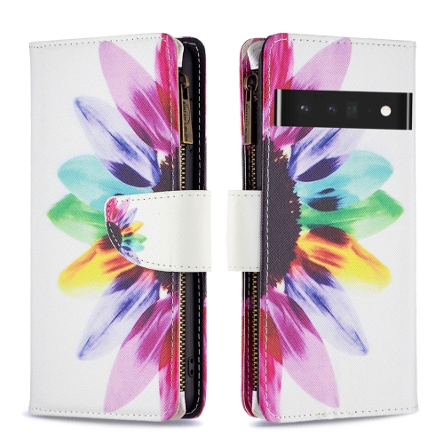 For Google Pixel 7 Pro 5G Colored Drawing Pattern Zipper Horizontal Flip Phone Leather Case(Sun Flower)
For Google Pixel 7 Pro 5G Colored Drawing Pattern Zipper Horizontal Flip Phone Leather Case(Sun Flower)