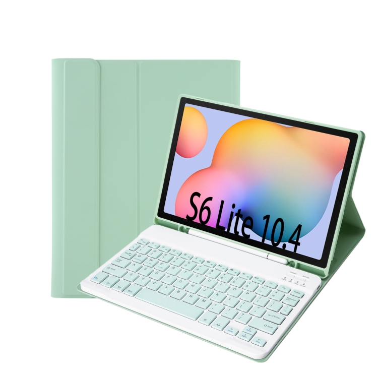A610B Candy Color Bluetooth Keyboard Leather Case with Pen Slot For Samsung Galaxy Tab S6 Lite 10.4 inch SM-P610 / SM-P615(Light Green)
A610B Candy Color Bluetooth Keyboard Leather Case with Pen Slot For Samsung Galaxy Tab S6 Lite 10.4 inch SM-P610 / SM-P615(Light Green)