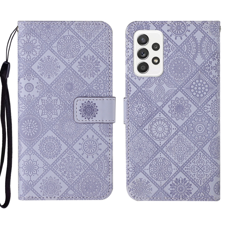 For Samsung Galaxy A52 Ethnic Style Embossed Pattern Leather Phone Case(Purple)
For Samsung Galaxy A52 Ethnic Style Embossed Pattern Leather Phone Case(Purple)
