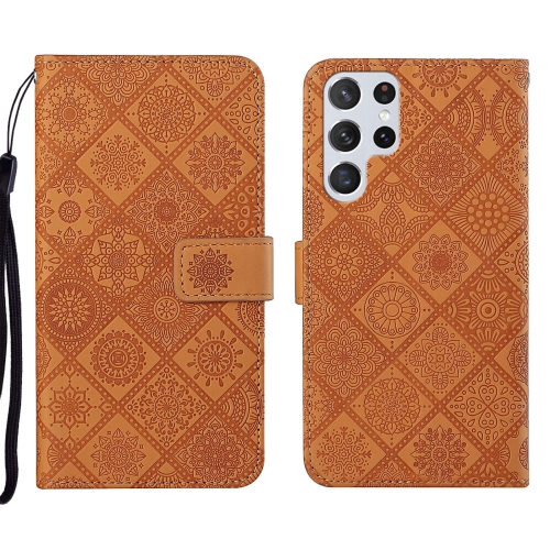 For Samsung Galaxy S22 Ultra 5G Ethnic Style Embossed Pattern Leather Phone Case(Brown)
For Samsung Galaxy S22 Ultra 5G Ethnic Style Embossed Pattern Leather Phone Case(Brown)