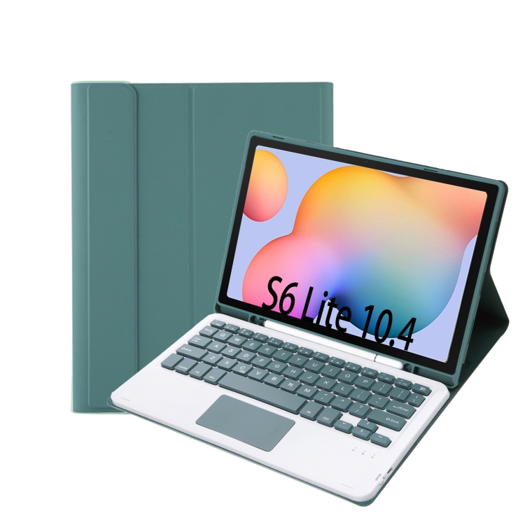 A610B-A Candy Color Bluetooth Keyboard Leather Case with Pen Slot & Touchpad For Samsung Galaxy Tab S6 Lite 10.4 inch SM-P610 / SM-P615(Dark Green)
A610B-A Candy Color Bluetooth Keyboard Leather Case with Pen Slot & Touchpad For Samsung Galaxy Tab S6 Lite 10.4 inch SM-P610 / SM-P615(Dark Green)