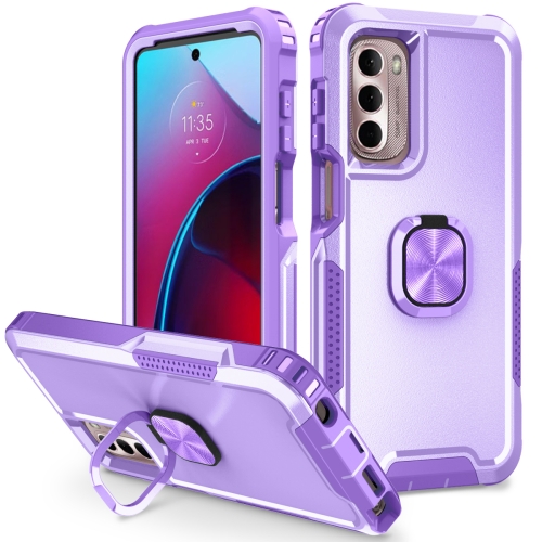 For Motorola Moto G Stylus 4G / 5G 2022 3 in 1 Ring Holder PC + TPU Phone Case(Purple)
For Motorola Moto G Stylus 4G / 5G 2022 3 in 1 Ring Holder PC + TPU Phone Case(Purple)