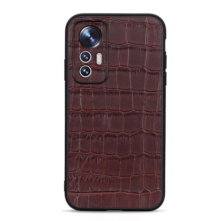 For Xiaomi Mi 12 Lite Fine Hole Crocodile Texture Genuine Leather Phone Case(Brown)
For Xiaomi Mi 12 Lite Fine Hole Crocodile Texture Genuine Leather Phone Case(Brown)