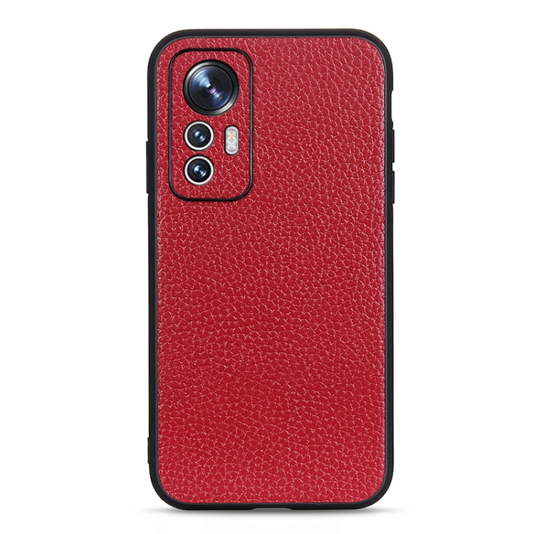 For Xiaomi Mi 12 Lite Fine Hole Litchi Texture Genuine Leather Phone Case(Red)
For Xiaomi Mi 12 Lite Fine Hole Litchi Texture Genuine Leather Phone Case(Red)