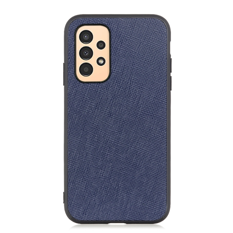 For Samsung Galaxy A13 4G Cross Texture Genuine Leather Phone Case(Blue)
For Samsung Galaxy A13 4G Cross Texture Genuine Leather Phone Case(Blue)