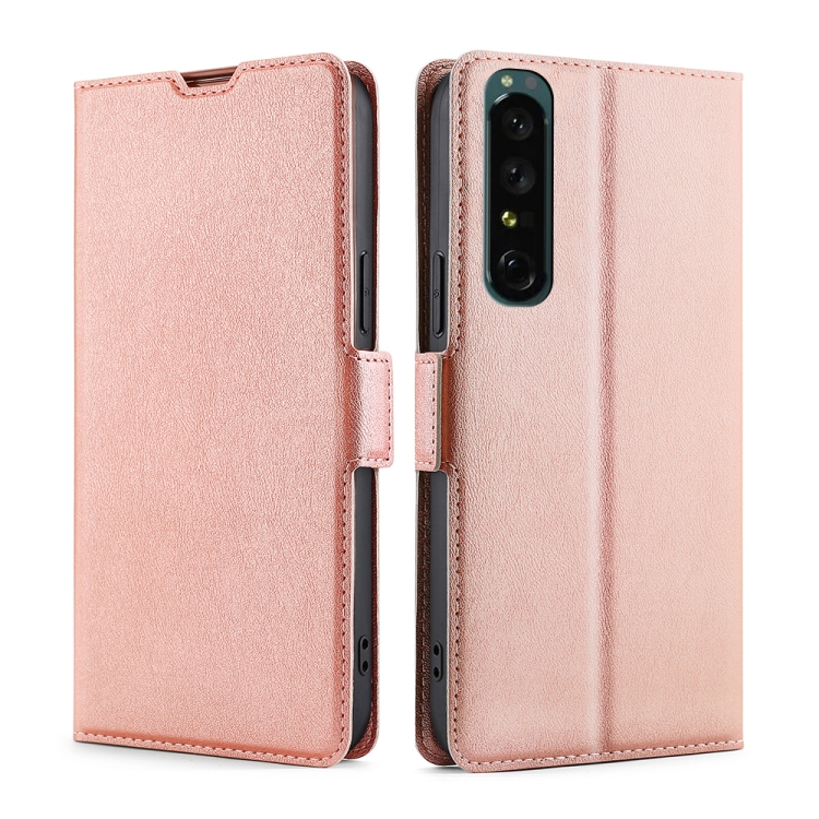 For Sony Xperia 1 IV Ultra-thin Voltage Side Buckle Flip Leather Case(Rose Gold)
For Sony Xperia 1 IV Ultra-thin Voltage Side Buckle Flip Leather Case(Rose Gold)