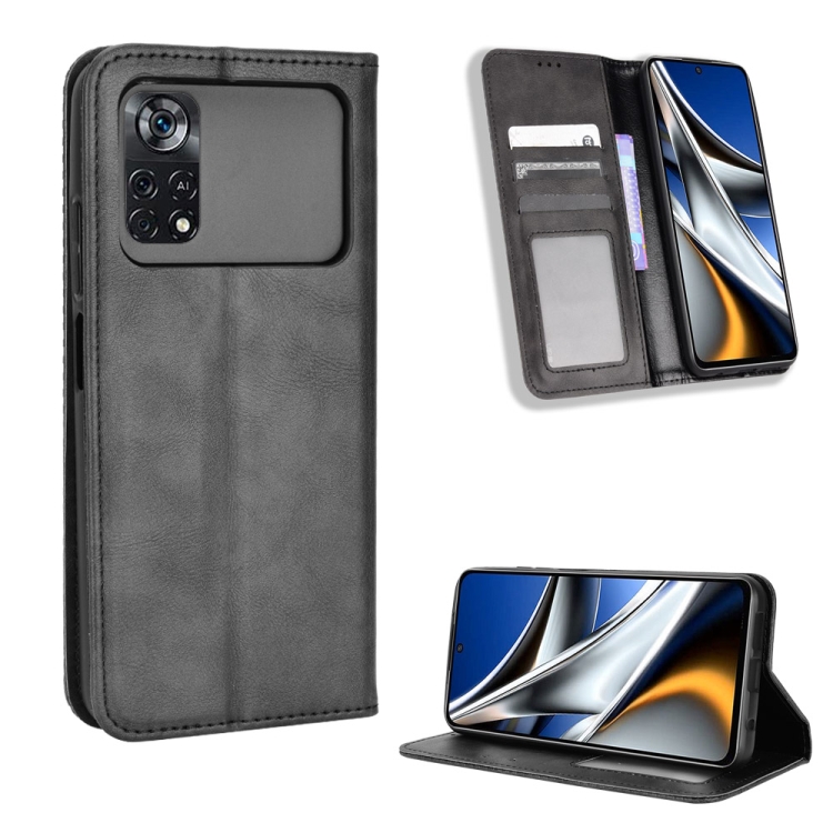 For Xiaomi Poco X4 Pro 5G Fine Hole Magnetic Buckle Retro Texture Leather Phone Case(Black)
For Xiaomi Poco X4 Pro 5G Fine Hole Magnetic Buckle Retro Texture Leather Phone Case(Black)