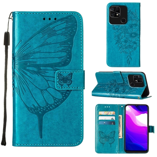 For Xiaomi Redmi 10C Global/10 India Embossed Butterfly Leather Phone Case(Blue)
For Xiaomi Redmi 10C Global/10 India Embossed Butterfly Leather Phone Case(Blue)
