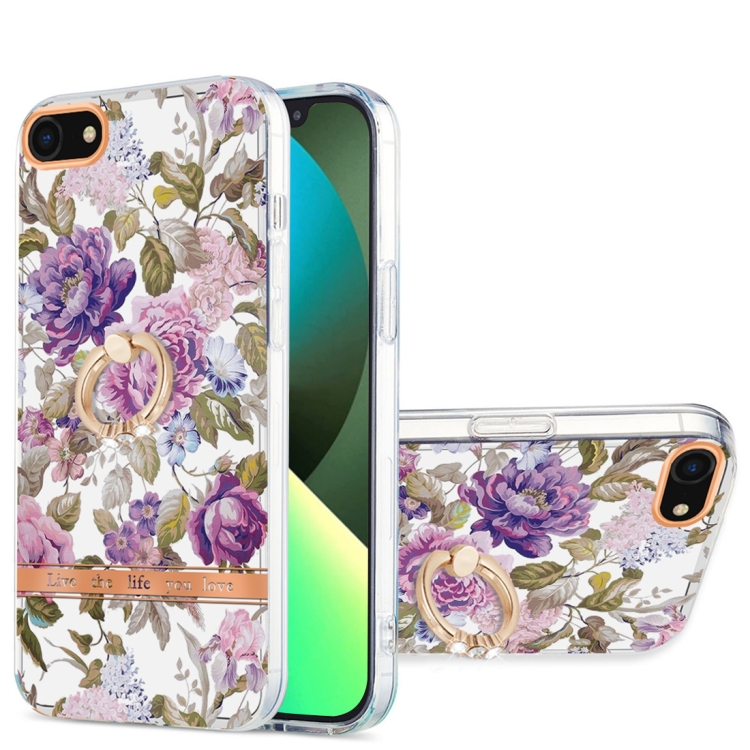For iPhone SE 2022 / SE 2020 / 8 / 7 Ring IMD Flowers TPU Phone Case(Purple Peony)
For iPhone SE 2022 / SE 2020 / 8 / 7 Ring IMD Flowers TPU Phone Case(Purple Peony)