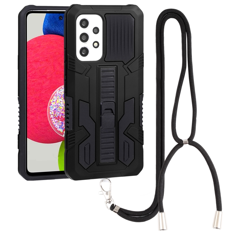 For Samsung Galaxy A53 5G Vanguard Lanyard Kickstand TPU + PC Phone Case(Black)
For Samsung Galaxy A53 5G Vanguard Lanyard Kickstand TPU + PC Phone Case(Black)