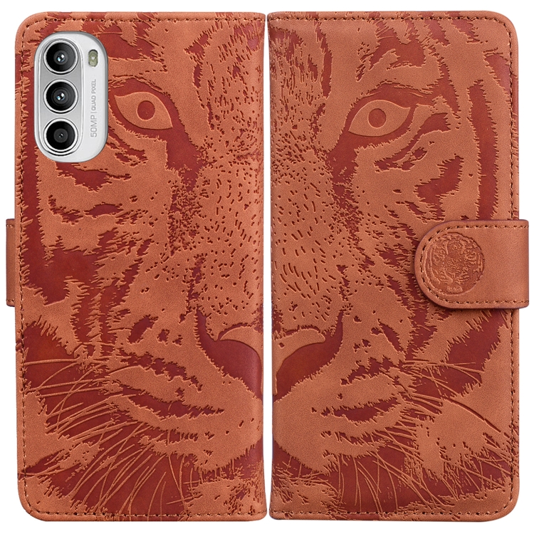 For Motorola Moto G52 Tiger Embossing Pattern Horizontal Flip Leather Phone Case(Brown)
For Motorola Moto G52 Tiger Embossing Pattern Horizontal Flip Leather Phone Case(Brown)