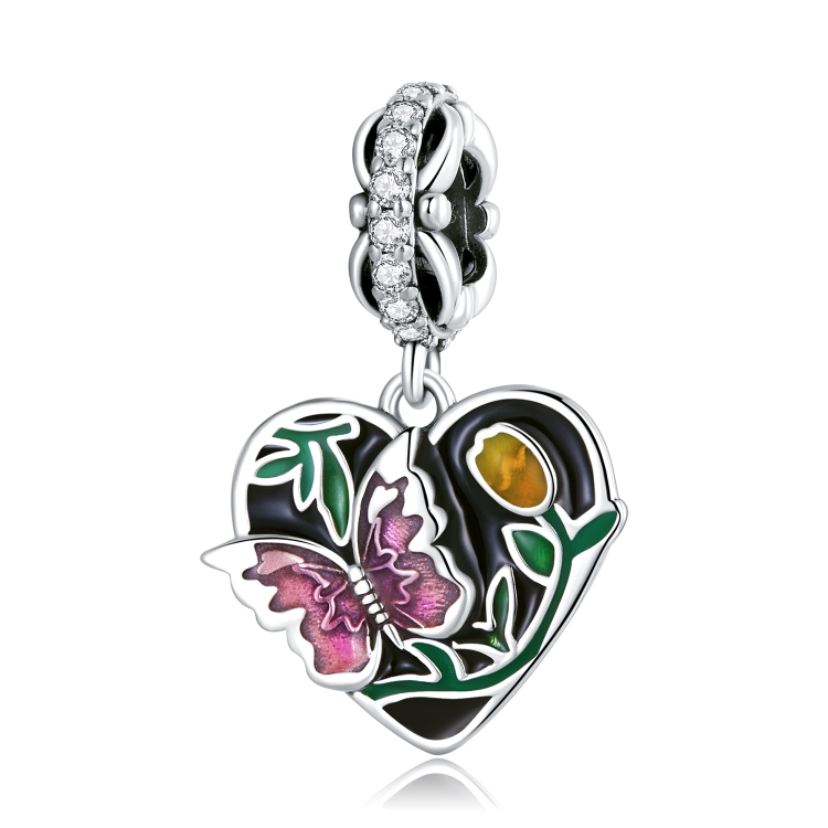 S925 Sterling Silver Butterfly Heart Garden Pendant DIY Bracelet Necklace Accessories
S925 Sterling Silver Butterfly Heart Garden Pendant DIY Bracelet Necklace Accessories