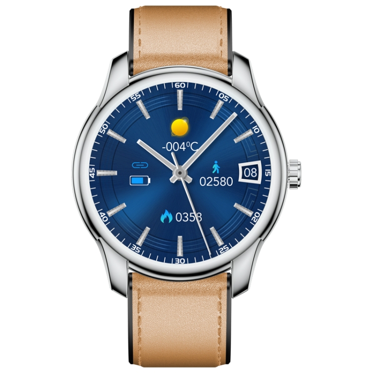 W9 1.3 inch Screen Leather Watch Band Smart Health Watch, Support Heart Rate Monitoring, Blood Pressure, Sleep Monitoring(Silver+Light Coffee)
W9 1.3 inch Screen Leather Watch Band Smart Health Watch, Support Heart Rate Monitoring, Blood Pressure, Sleep Monitoring(Silver+Light Coffee)