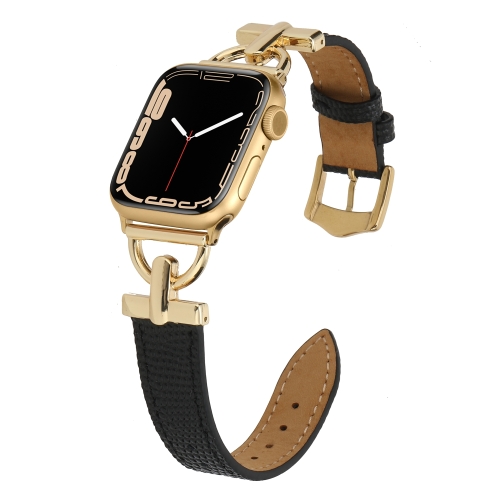 D-buckle Lizard Leather Watch Band For Apple Watch Series 8&7 41mm / SE 2&6&SE&5&4 40mm / 3&2&1 38mm(B)
D-buckle Lizard Leather Watch Band For Apple Watch Series 8&7 41mm / SE 2&6&SE&5&4 40mm / 3&2&1 38mm(B)