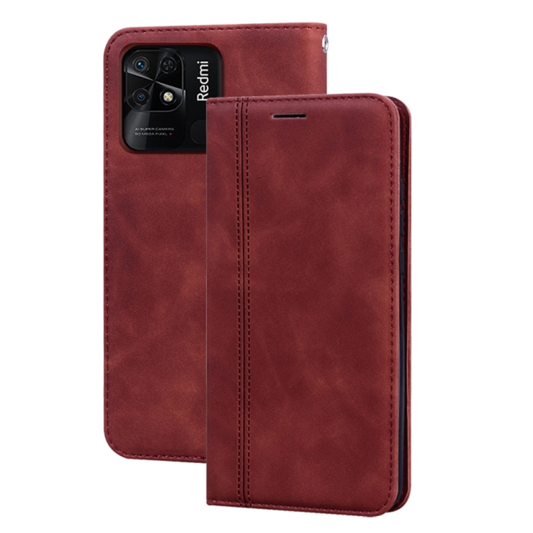 For Xiaomi Redmi 10C Frosted Business Magnetic Flip Leather Phone Case(Brown)
For Xiaomi Redmi 10C Frosted Business Magnetic Flip Leather Phone Case(Brown)