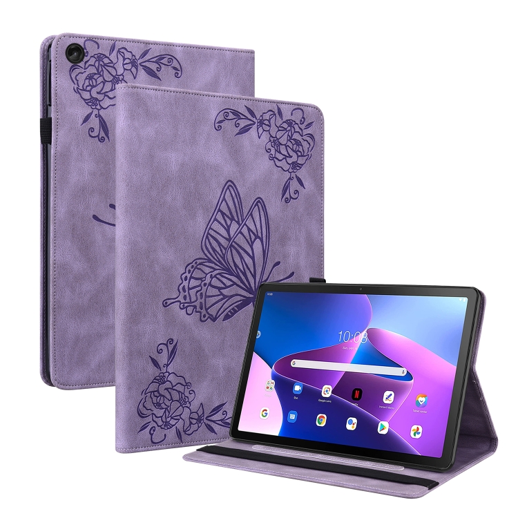 For Lenovo Tab M10 Plus 10.6 3rd Gen Butterfly Flower Embossed Leather Tablet Case(Purple)
For Lenovo Tab M10 Plus 10.6 3rd Gen Butterfly Flower Embossed Leather Tablet Case(Purple)