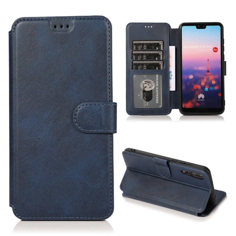 For Huawei P20 Pro Shockproof PU + TPU Leather Phone Case(Blue) 
For Huawei P20 Pro Shockproof PU + TPU Leather Phone Case(Blue)