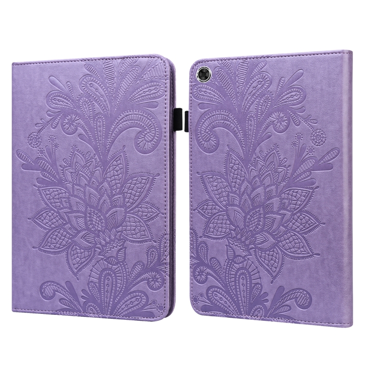 For Lenovo M10 Plus 10.6 3rd Gen 2022 Lace Flower Embossing Pattern Leather Tablet Case(Purple)
For Lenovo M10 Plus 10.6 3rd Gen 2022 Lace Flower Embossing Pattern Leather Tablet Case(Purple)