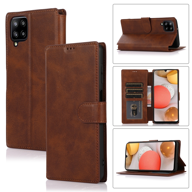 For Samsung Galaxy A12 Shockproof PU + TPU Leather Phone Case(Brown)
For Samsung Galaxy A12 Shockproof PU + TPU Leather Phone Case(Brown)