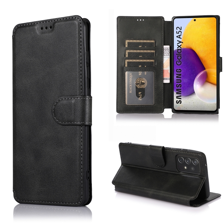 For Samsung Galaxy A52 5G / 4G Shockproof PU + TPU Leather Phone Case(Black)
For Samsung Galaxy A52 5G / 4G Shockproof PU + TPU Leather Phone Case(Black)