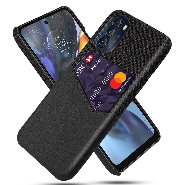 For Motorola Moto G 5G 2022 Cloth Texture Card Slot PC+PU Leather Phone Case(Black)
For Motorola Moto G 5G 2022 Cloth Texture Card Slot PC+PU Leather Phone Case(Black)