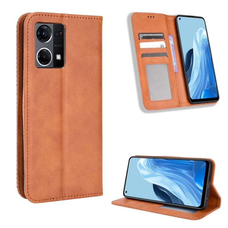 For OPPO Reno7 4G / F21 Pro Magnetic Buckle Retro Texture Leather Phone Case(Brown)
For OPPO Reno7 4G / F21 Pro Magnetic Buckle Retro Texture Leather Phone Case(Brown)