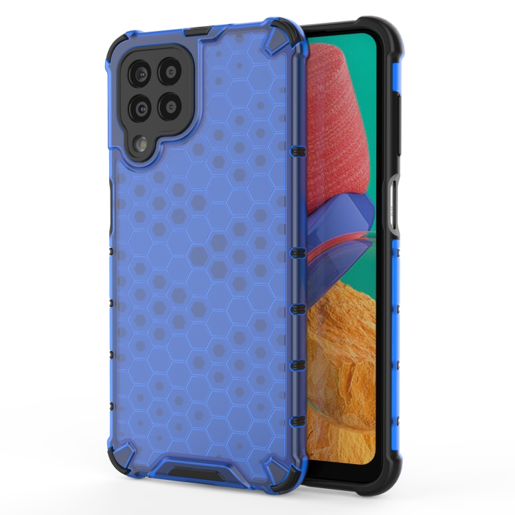 For Samsung Galaxy M33 5G Global Shockproof Honeycomb PC + TPU Phone Case(Blue)
For Samsung Galaxy M33 5G Global Shockproof Honeycomb PC + TPU Phone Case(Blue)