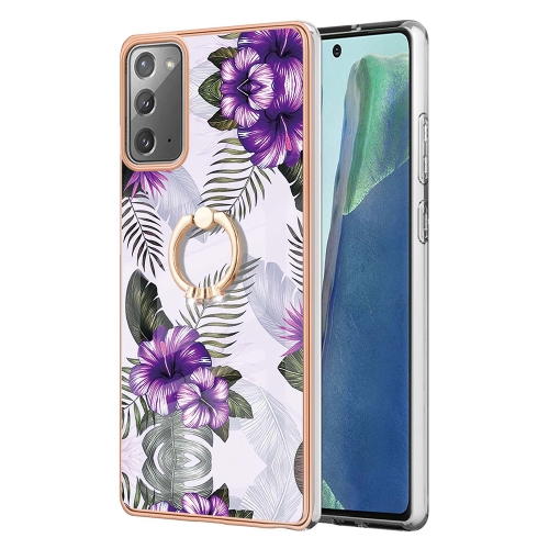 For Samsung Galaxy Note20 Electroplating IMD TPU Phone Case with Ring(Purple Flower)
For Samsung Galaxy Note20 Electroplating IMD TPU Phone Case with Ring(Purple Flower)