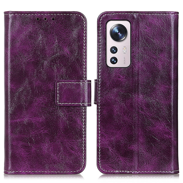 For Xiaomi 12 Lite Retro Crazy Horse Texture Horizontal Flip Leather Phone Case(Purple)
For Xiaomi 12 Lite Retro Crazy Horse Texture Horizontal Flip Leather Phone Case(Purple)