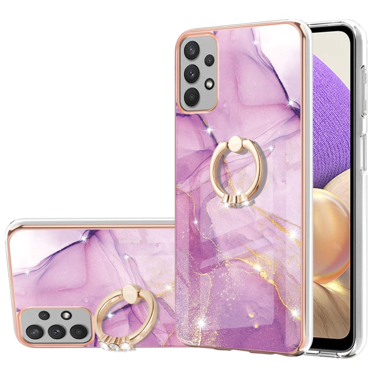 For Samsung Galaxy A23 5G / 4G Electroplating Marble Pattern TPU Phone Case with Ring(Purple 001) 
For Samsung Galaxy A23 5G / 4G Electroplating Marble Pattern TPU Phone Case with Ring(Purple 001)