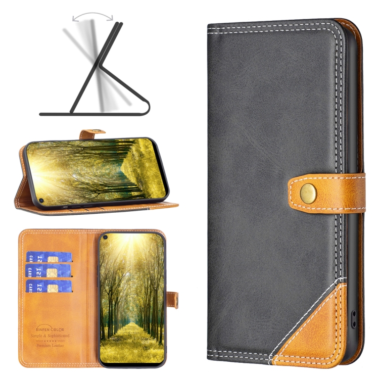 For OPPO A72 / A52 / A92 Color Matching Double Sewing Thread Leather Phone Case(Black)
For OPPO A72 / A52 / A92 Color Matching Double Sewing Thread Leather Phone Case(Black)