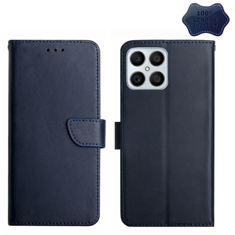 For Honor X8 Genuine Leather Fingerprint-proof Horizontal Flip Phone Case(Blue)
For Honor X8 Genuine Leather Fingerprint-proof Horizontal Flip Phone Case(Blue)