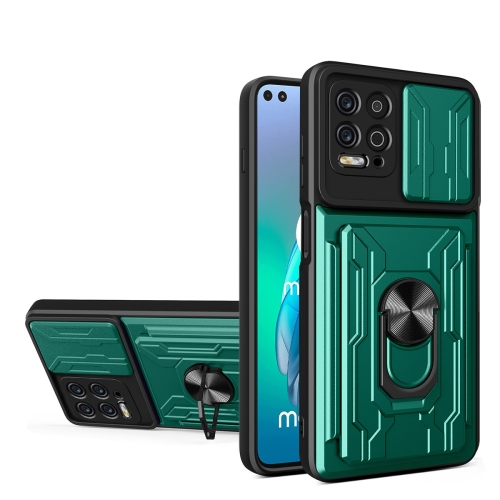 For Motorola Moto G100 Sliding Camshield TPU+PC Phone Case with Card Slot(Dark Green)
For Motorola Moto G100 Sliding Camshield TPU+PC Phone Case with Card Slot(Dark Green)