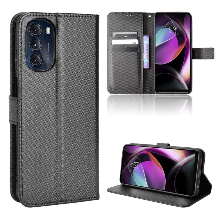 For Motorola Moto G 5G 2022 Diamond Texture Leather Phone Case(Black) 
For Motorola Moto G 5G 2022 Diamond Texture Leather Phone Case(Black)