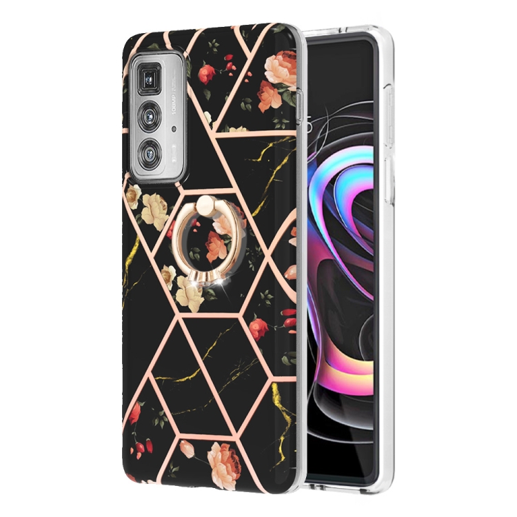 For Motorola Edge 20 Pro Splicing Marble Flower Pattern TPU Ring Holder Case(Black Flower)
For Motorola Edge 20 Pro Splicing Marble Flower Pattern TPU Ring Holder Case(Black Flower)