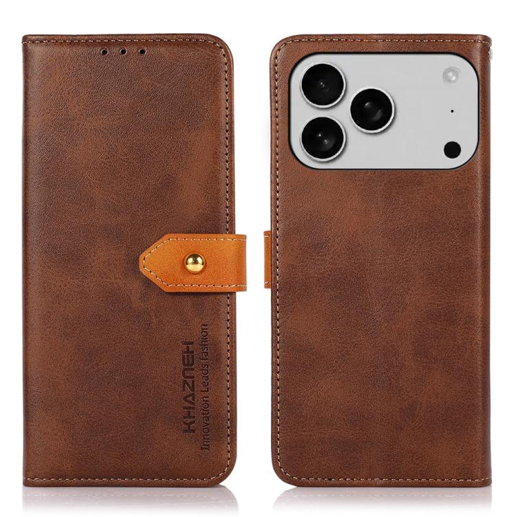 KHAZNEH Dual-color Cowhide Texture Flip Leather Phone Case For iPhone 14 Pro(Brown)
KHAZNEH Dual-color Cowhide Texture Flip Leather Phone Case For iPhone 14 Pro(Brown)