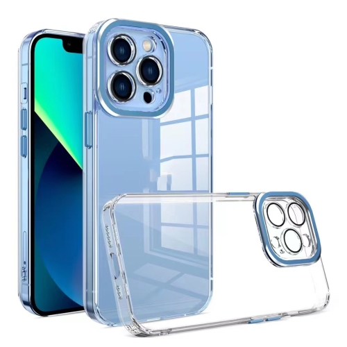 TPU + Acrylic Transparent Phone Case with Lens Film For iPhone 13(Blue)
TPU + Acrylic Transparent Phone Case with Lens Film For iPhone 13(Blue)