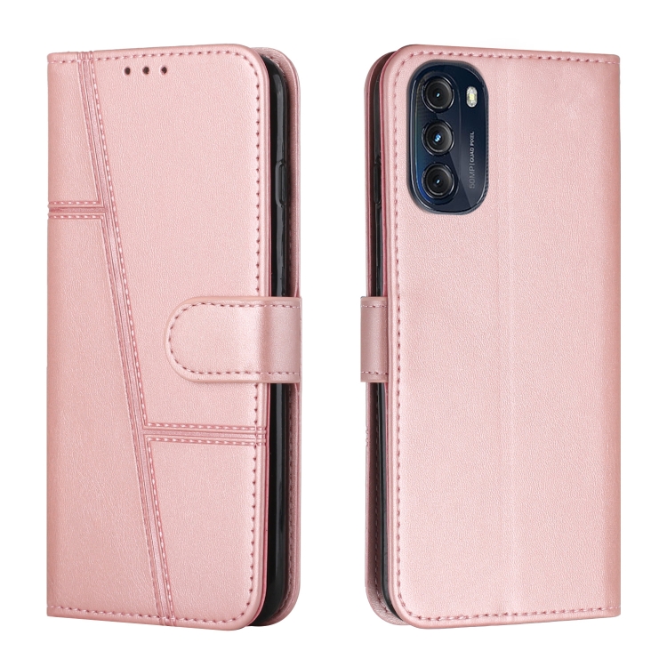 For Motorola Moto G 5G 2022 Stitching Calf Texture Buckle Leather Phone Case(Rose Gold)
For Motorola Moto G 5G 2022 Stitching Calf Texture Buckle Leather Phone Case(Rose Gold)