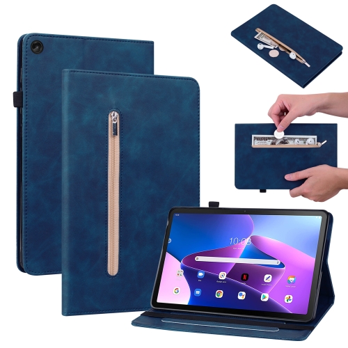 For Lenovo Tab M10 Plus 10.6 3rd Gen 2022 Skin Feel Solid Color Zipper Leather Tablet Case(Blue)
For Lenovo Tab M10 Plus 10.6 3rd Gen 2022 Skin Feel Solid Color Zipper Leather Tablet Case(Blue)