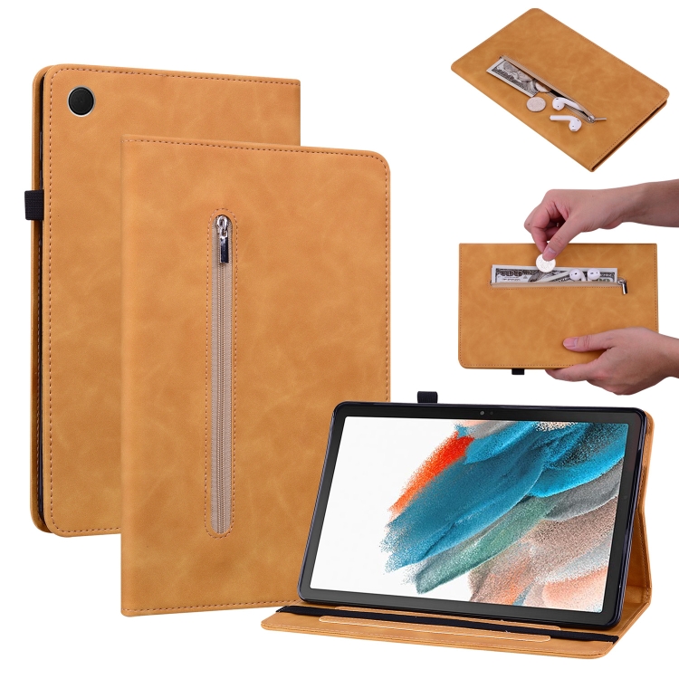 For Samsung Galaxy Tab А8 10.5 SM-X200 Skin Feel Solid Color Zipper Leather Tablet Case(Yellow)
For Samsung Galaxy Tab А8 10.5 SM-X200 Skin Feel Solid Color Zipper Leather Tablet Case(Yellow)