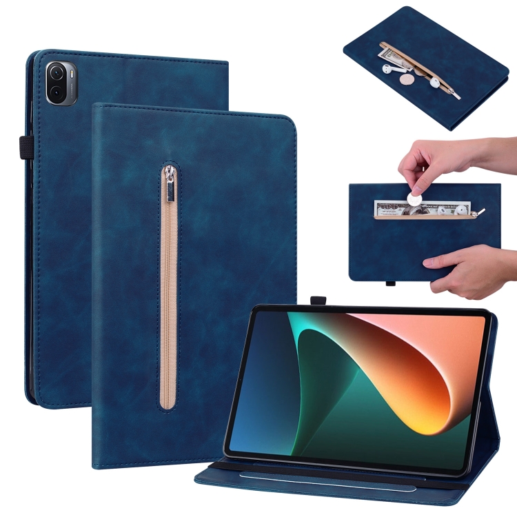 For Xiaomi Pad 5 Pro / Pad 5 Skin Feel Solid Color Zipper Smart Leather Tablet Case(Blue)
For Xiaomi Pad 5 Pro / Pad 5 Skin Feel Solid Color Zipper Smart Leather Tablet Case(Blue)