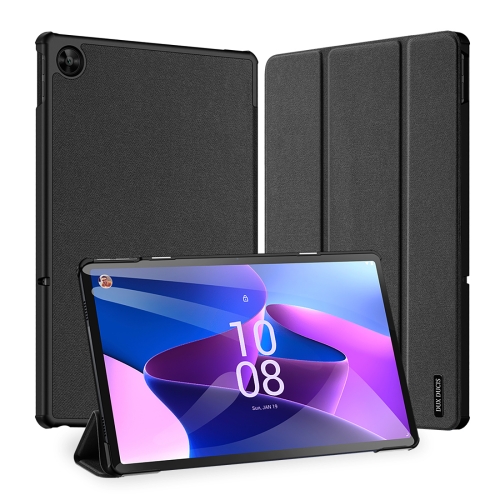 

For Lenovo Tab M10 Plus 10.6 3rd Gen DUX DUCIS Domo Series Cloth Texture Magnetic Leather Tablet Case(Black)